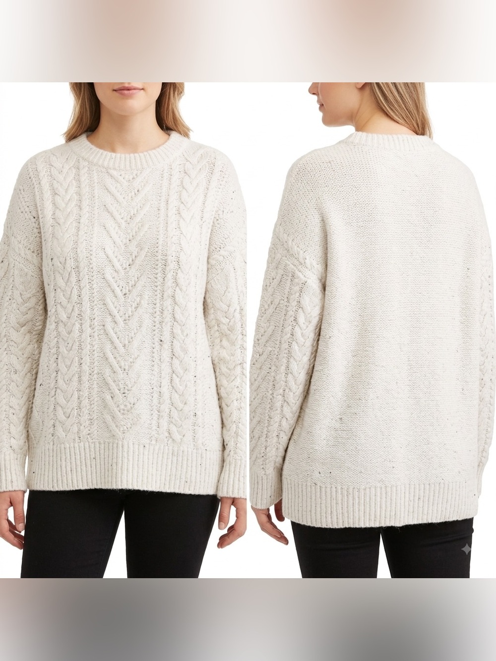 Time and Tru Winter Cable Knit Sweater | Size Large (12-14)
